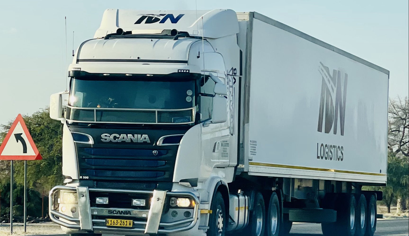 NN Logistics truck on the road